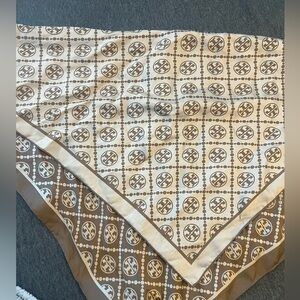 Tory Burch Monogram Two Tone Scarf